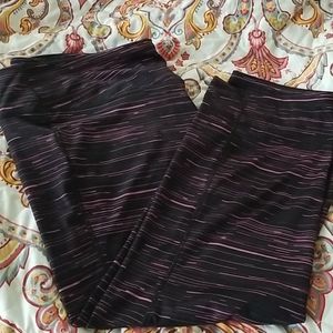 Black and pink work out pants!